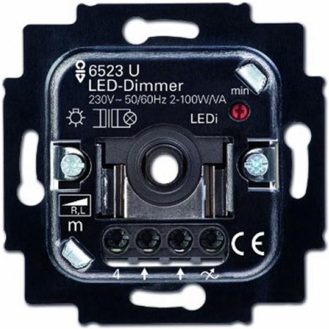 Bush Jaeger Inbouw LED dimmer 2-100watt Bush Jaeger 4691160
