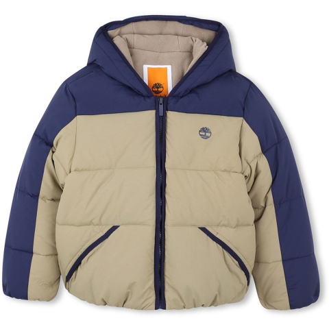 Timberland Gevoerde Jas - Khaki/Navy - Timberland - 10 jaar (140) - Donsjassen