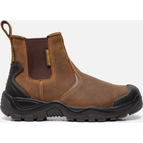 BuckBootz Instapper BSH006 Hoog S3 + KN | Bruin BSH006BR | Maat 42 - 00.176.028.42