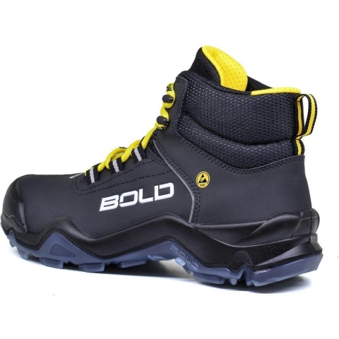 HKS Werkschoen Drive 1 VTP Metaalvrij Hoog S3 ESD | Zwart/Geel | Maat 43 - 00.162.032.43