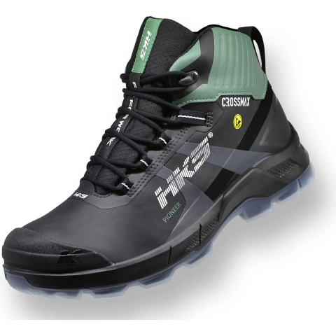 HKS Werkschoen Pioneer S3S Hoog + KN | Zwart/Groen | Maat 42 - 4040005163429