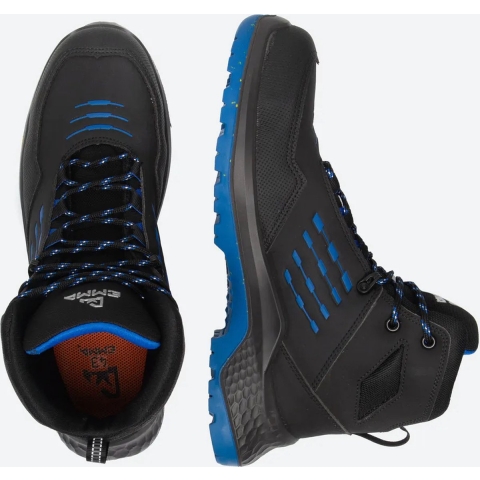 EMMA Werkschoen CrossForce D Hoog S3 | Zwart/Blauw | Maat 43 - 8715316154744