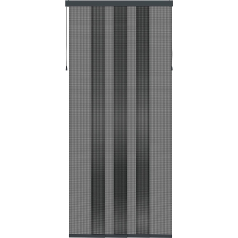 Livn Lamellenhor Deur Plus - Schuifbaar 95x235cm - Inkortbaar voor deuropening 90x230cm - Antraciet