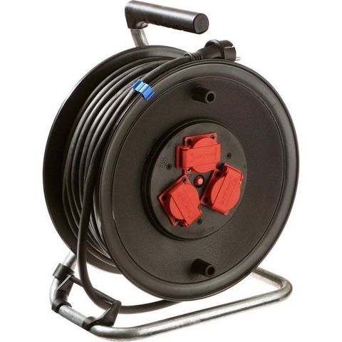 AS Schwabe 10129 Kabelhaspel 40.00 m Zwart Randaarde stekker