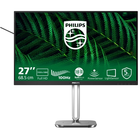 Philips 27B2G5200 LCD-monitor Energielabel B (A - G) 68.6 cm (27 inch) 1920 x 1080 Pixel 16:9 4 ms DisplayPort, HDMI IPS LED