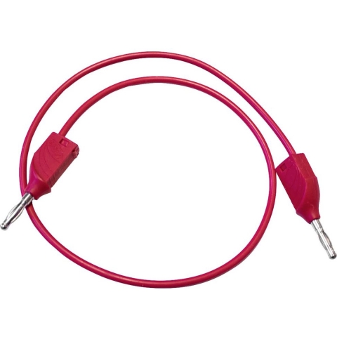 Mueller Electric BU-2929-M-10-2 Meetsnoer Bananenstekker 4 mm Bananenstekker 4 mm 0.25 m Rood 1 stuk(s)
