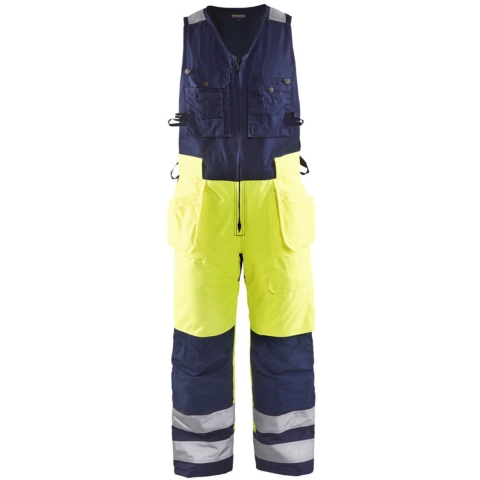 Blåkläder Amerikaanse overall High-Vis 85041977 | High-Vis Geel/Marineblauw | Maat 48 - 7330509283318