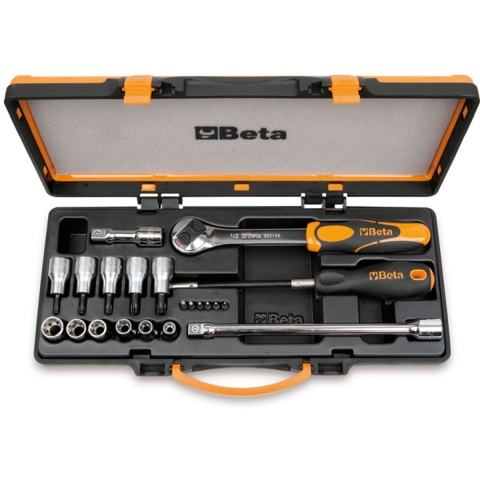 Beta 6 bits, 6 dopsleutels, 5 schroevendraaierdoppen, en 4 toebehoren voor Torx® schroeven 920TX/C17 - 009200989