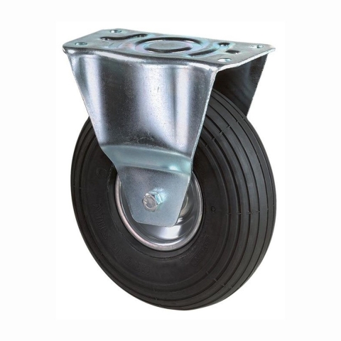 BS Rollen Wiel met luchtband | wiel-d. 260 mm draagvermogen 130 kg | bokwiel met schroefplaat | ribbelprofiel | 1 stuk - L410.C90.260 - L410.C90.260