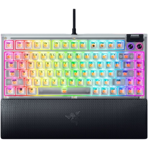 Razer BlackWidow V4 75% - US - Phantom White Edition