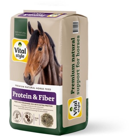 Vitalstyle Paardenvoer Ruwvoermix Protein&Fiber 15 kg