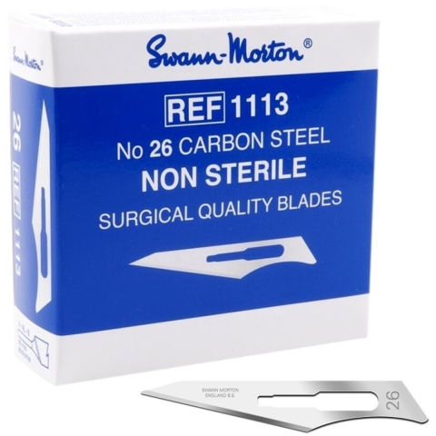 Swann-Morton Mesjes Niet Steriel - 100st 26