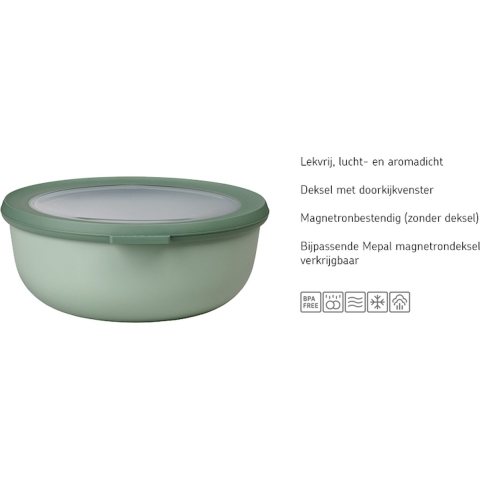 Mepal Multikom Cirqula 3000 ml - Nordic blue