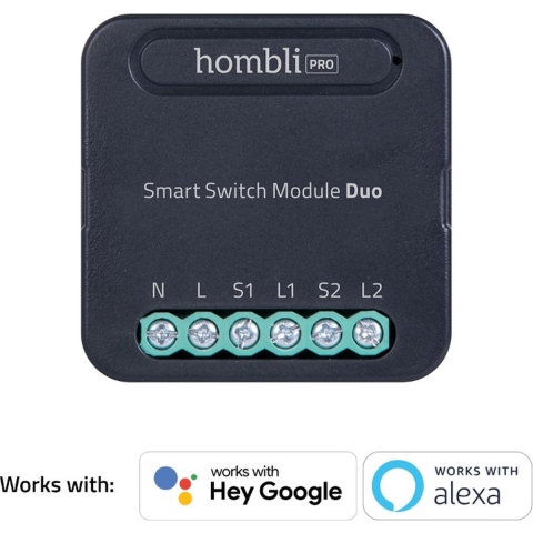 Hombli Smart Switch Module Duo - Zwart