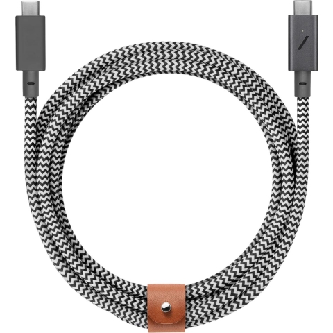 Native Union Belt Cable USB-C to USB-C Pro 2,4m - Zebra