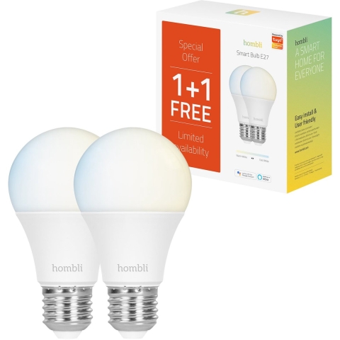 Hombli Smart Bulb E27 White 2 + 2 Gratis