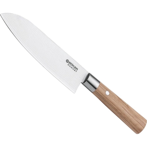 Böker Damast Olive 17,2 cm santoku, 130437DAM