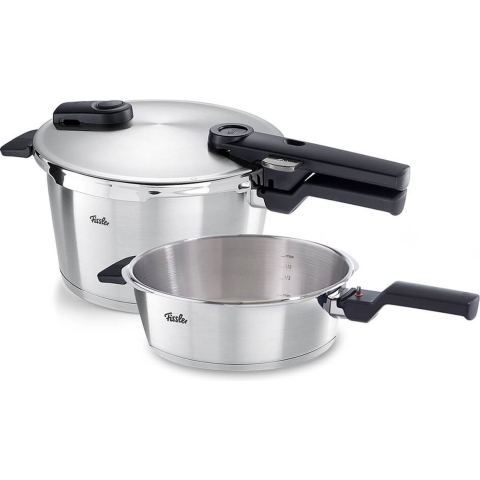 Fissler Vitaquick Premium 602-410-11-000-0, 2-delige snelkookpanset, 22 cm, 2.5 en 4.5 liter