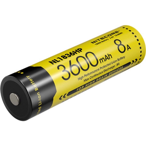 Nitecore NL1836HP High Performance oplaadbare 18650 Li-ion accu, 3600 mAh