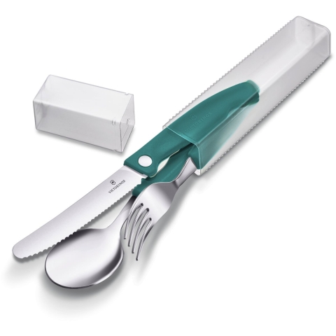 Victorinox Swiss Classic Picnic Set 6.7194.3FC1 Green, 3-delige bestekset