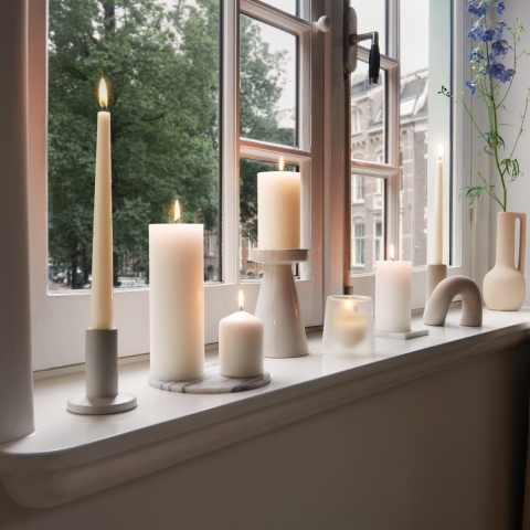 Bolsius Kroonkaars 240/24 ivoor 24 stuks