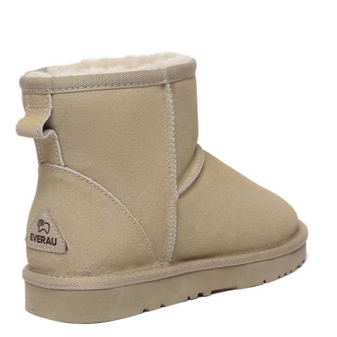 EVER AU Dames Leren Korte Laarzen - Ostrich