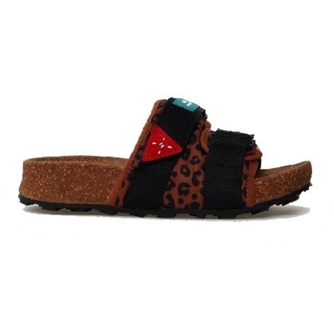 Flower Mountain Niwa Slider Nylon Bruine Slippers