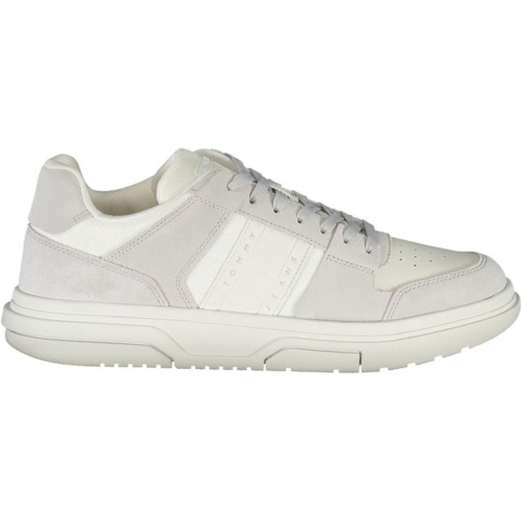 Tommy Hilfiger De Brooklyn Suède Heren Sneakers Licht Beige