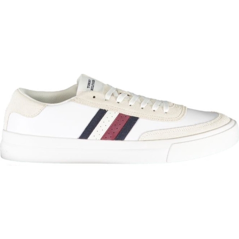 Tommy Hilfiger Cupset Rwb Leren Sneakers voor Heren Wit