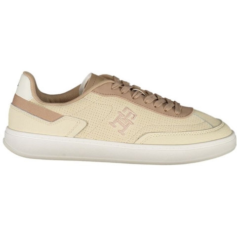 Tommy Hilfiger Th Monogram Trainer Dames Sneakers Muslin/Klei Steen