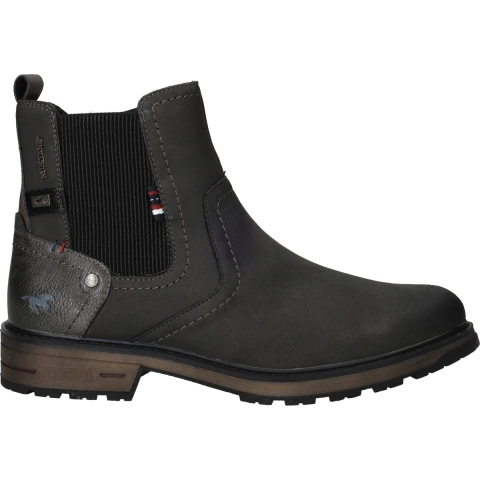Mustang Heren Donkergrijze Waterbestendige Chelsea Enkellaarsjes
