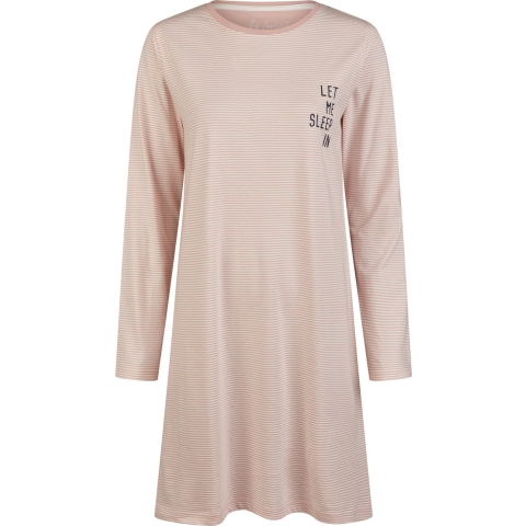By Louise Essential dames nachthemd lange mouw gestreept