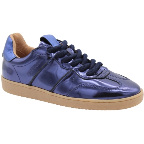 DWRS Label Dwrs poona navy metallic sneakers lage sneakers dames