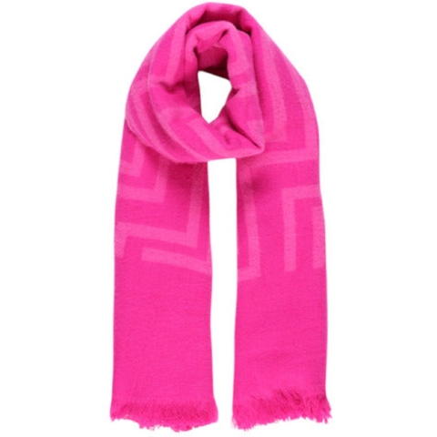 Roze Geometrisch Patroon Sjaal