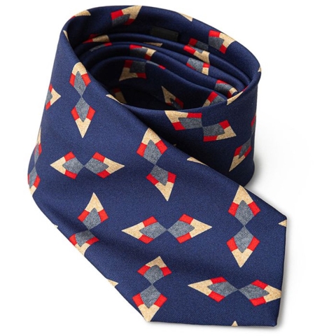 Geometric zijde stropdas moderne stijl