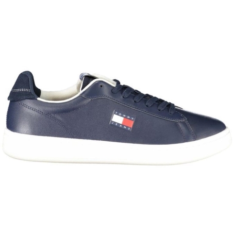 Marineblauwe Sneakers Casual Vetersluiting