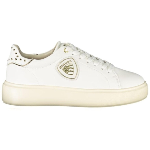 Leren Lowtop Sneakers met Studs