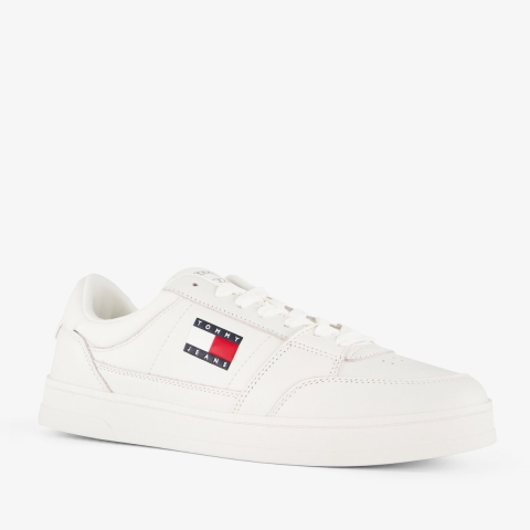 Tommy Hilfiger Witte Leren Sneakers voor Mannen
