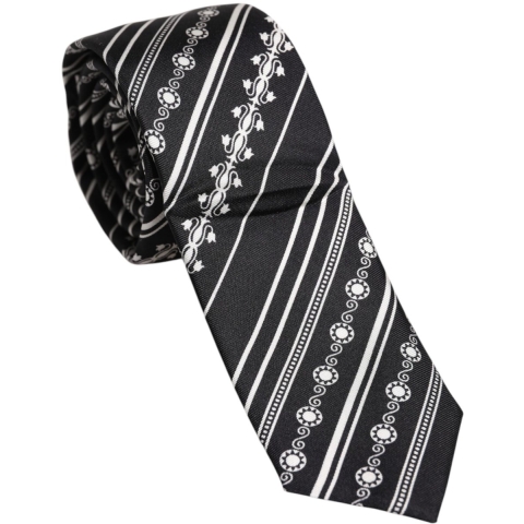 Zijde Stropdas Geometrisch Patroon