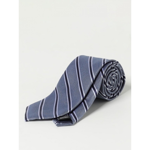Gestreepte Zijden Stropdas