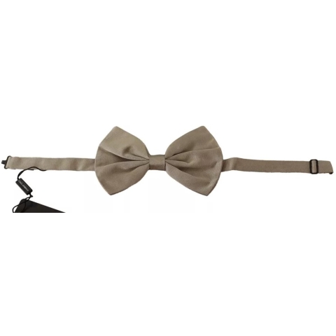 Beige Zijden Strikdas