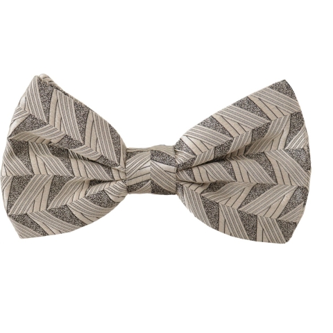 Beige Geometrische Vlinderdas