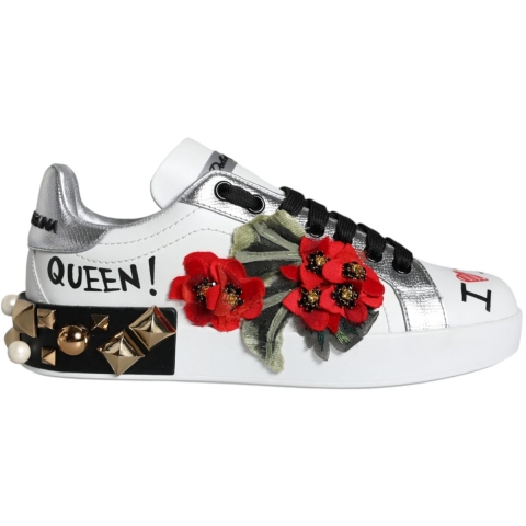 Bloemig Versierde Sneakers La11664 Model