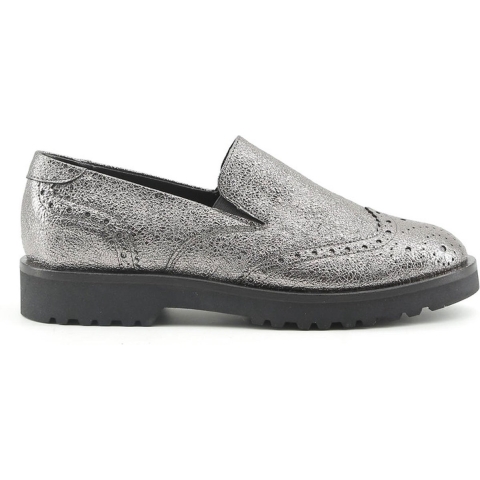 Metallische Brogue Loafers