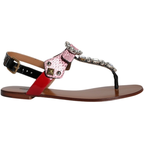 Versierde Tanga Sandalen Model La11376