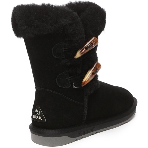 EVER AU Dames korte laarzen met hoornschakelaar-STORK