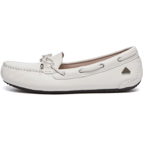 EVER AU Dames Leren Loafers - Grebes