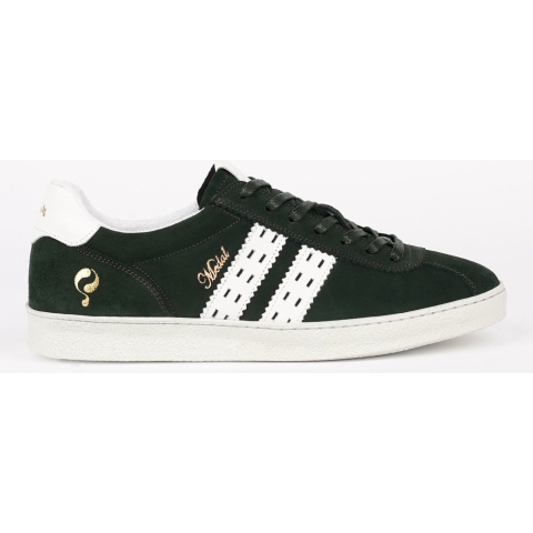Q1905 Sneaker medal donkergroen/wit