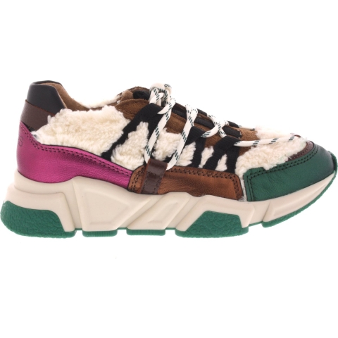 DWRS Label Los angeles teddy b9101-82 off white/dark green 3342