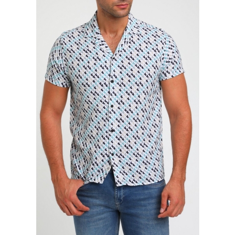 Gabbiano Heren overhemd 334545 599 sea green